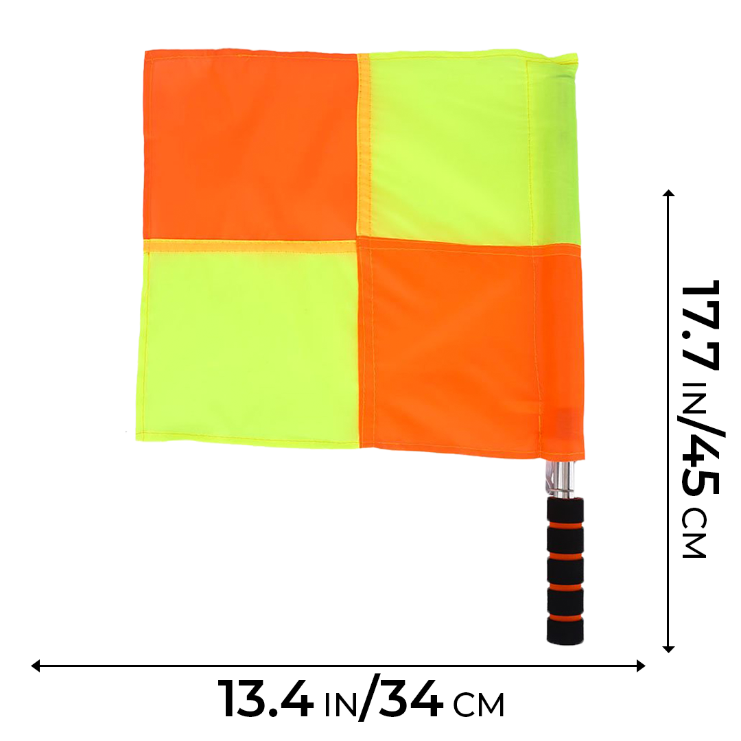 Square Swivel Referee Flags + Wipe-Away Soccer Referee Cards